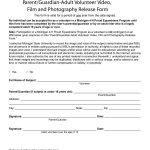 53 Free Photo Release Form Templates [Word, Pdf]   Template Lab   Free Printable Volunteer Forms