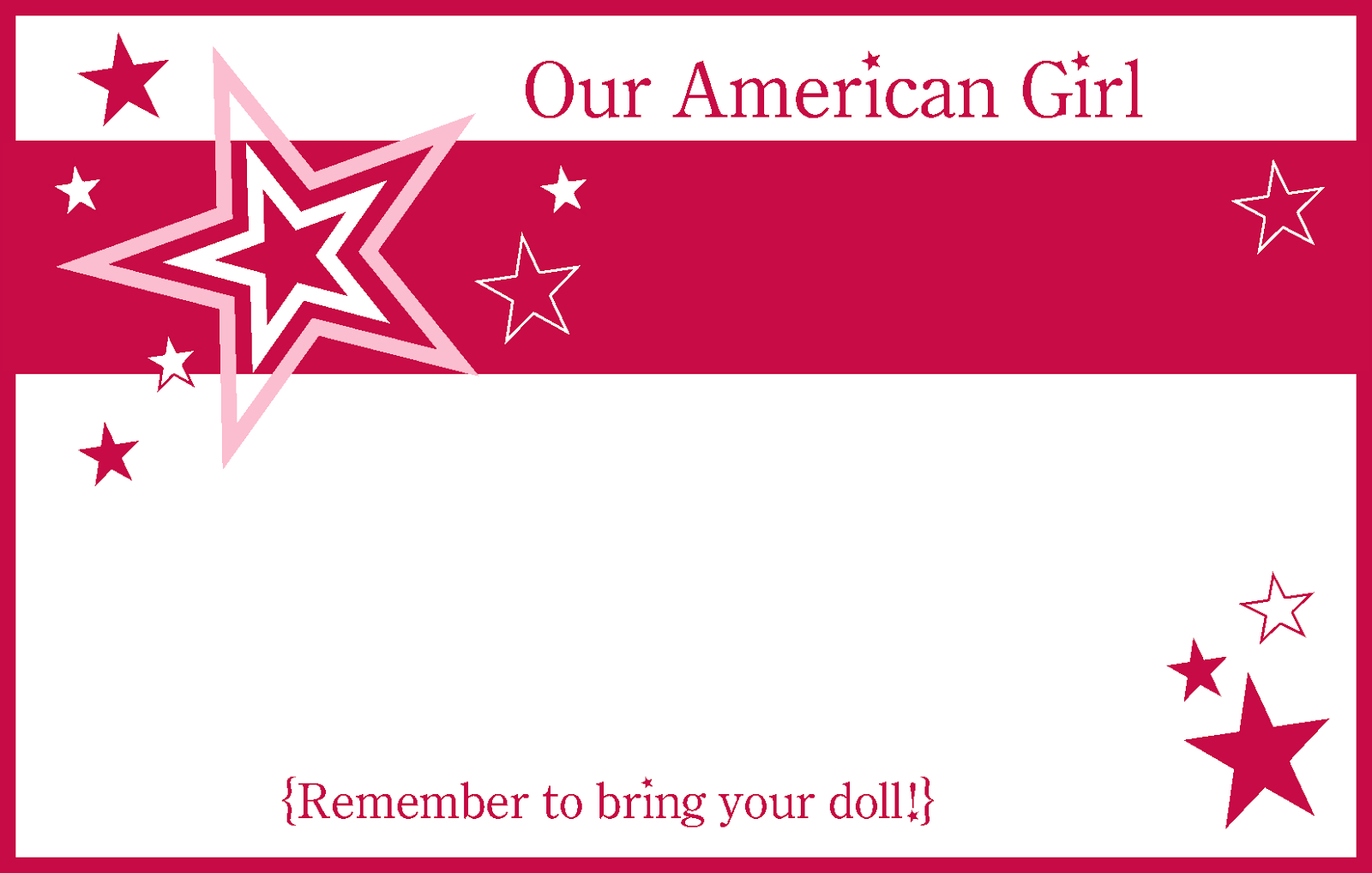 6/18/14American Girl Party Printablesamerican Girl Party Printables - American Girl Party Invitations Free Printable