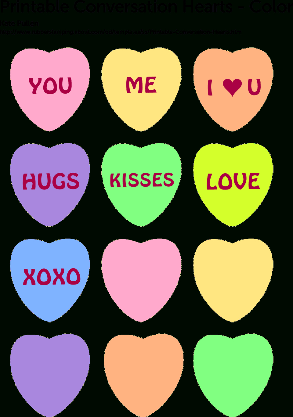 6 Free Printable Heart Templates Valentine Ideas Pinterest Free Printable Valentine s Day