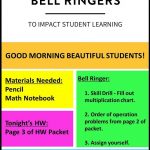 6 Ideas For Bell Ringers | Bright Ideas For The Classroom | Bell   Free Printable Bell Ringers