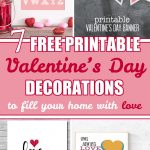7 Free Printable Valentines Day Decorations To Fill Your Home With   Free Printable Valentine&#039;s Day Decorations