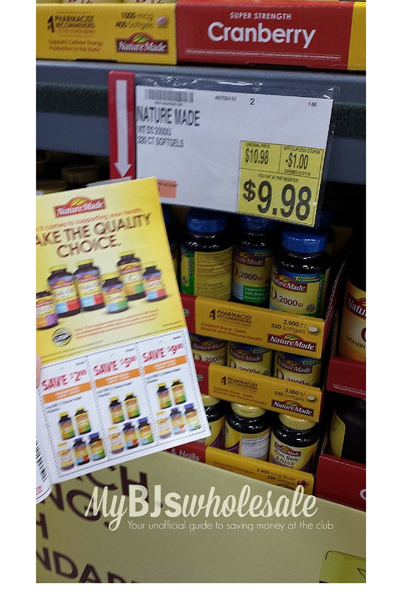 $7 In New Nature Made Vitamins Coupons + Nice Deal At Bj&amp;#039;s | My Bjs - Free Printable Nature Made Vitamin Coupons