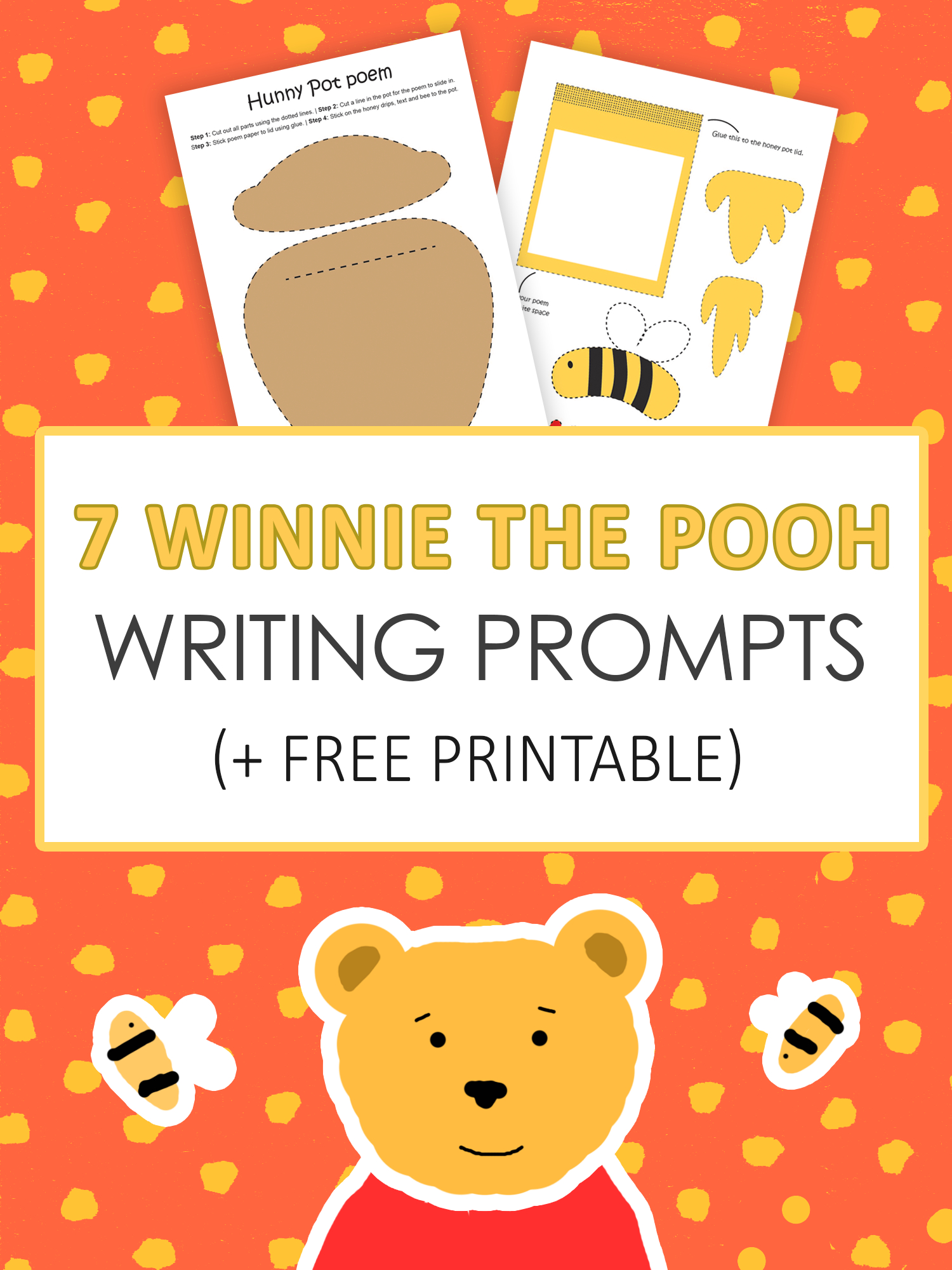 7 Winnie The Pooh Writing Prompts | Learning Activities | Winnie The - Free Printable Disney Stories