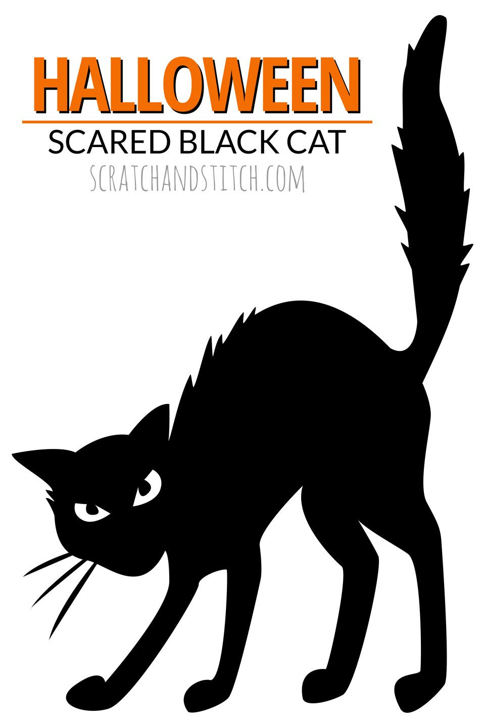 8 Easy Halloween Decor Ideas | Halloween Crafts &amp;amp; Decor | Pinterest - Free Printable Cat Silhouette