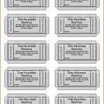 8+ Free Printable Raffle Ticket Template | Job Resumes Word   Free Printable Bridal Shower Raffle Tickets