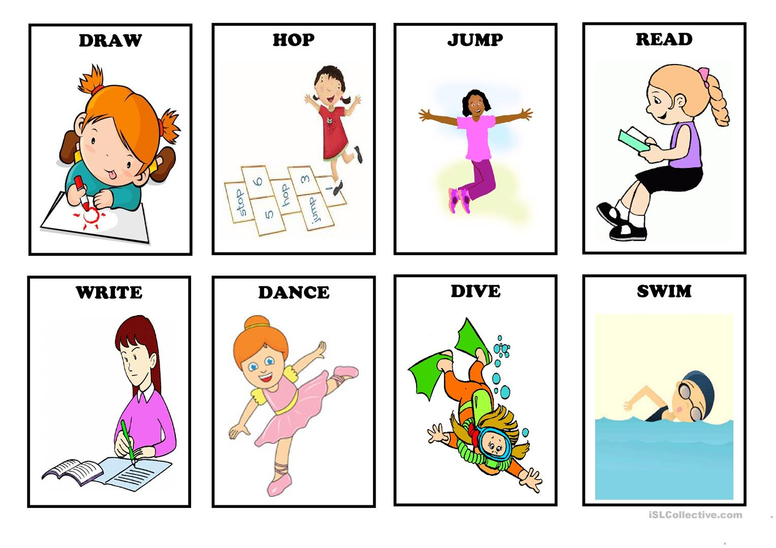 80 Free Esl Verb Cards Worksheets - Free Printable Cause And Effect Picture Cards