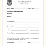 9+ Free Printable Doctors Excuse For School | Lease Template   Free Printable Doctors Excuse