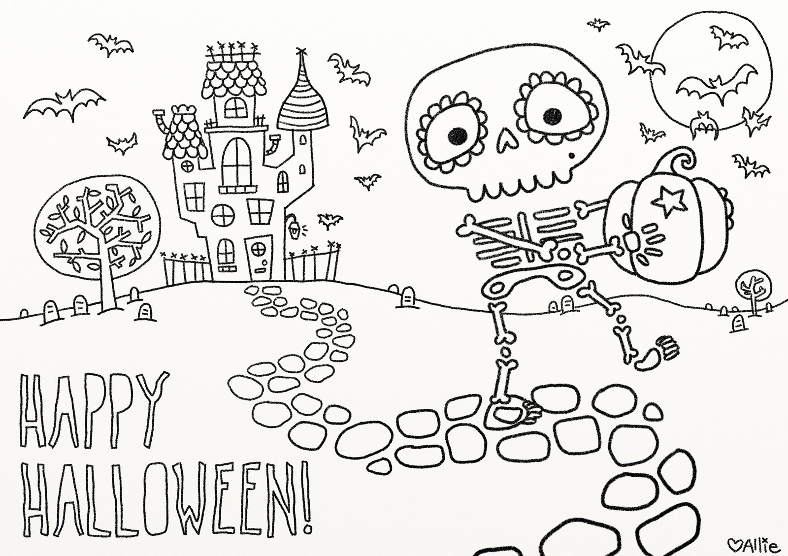 9 Fun Free Printable Halloween Coloring Pages - Free Printable Halloween Coloring Pages
