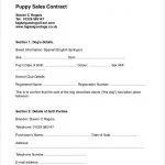 9+ Sample Puppy Sales Contracts | Sample Templates Intended For Free   Free Printable Puppy Sales Contract