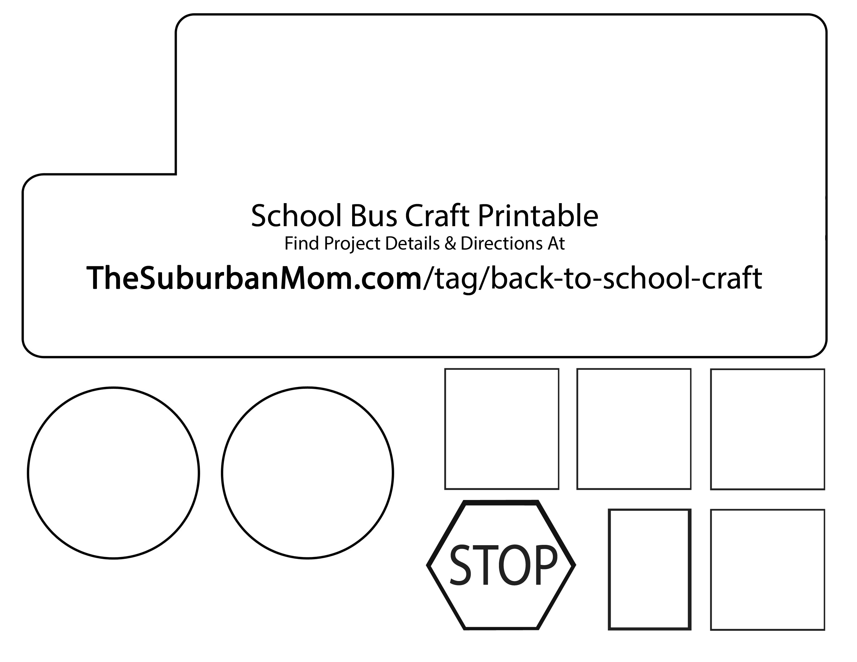 99+ Free Printable School Bus Craft Template A Teaching Tips School - Free Printable School Bus Template