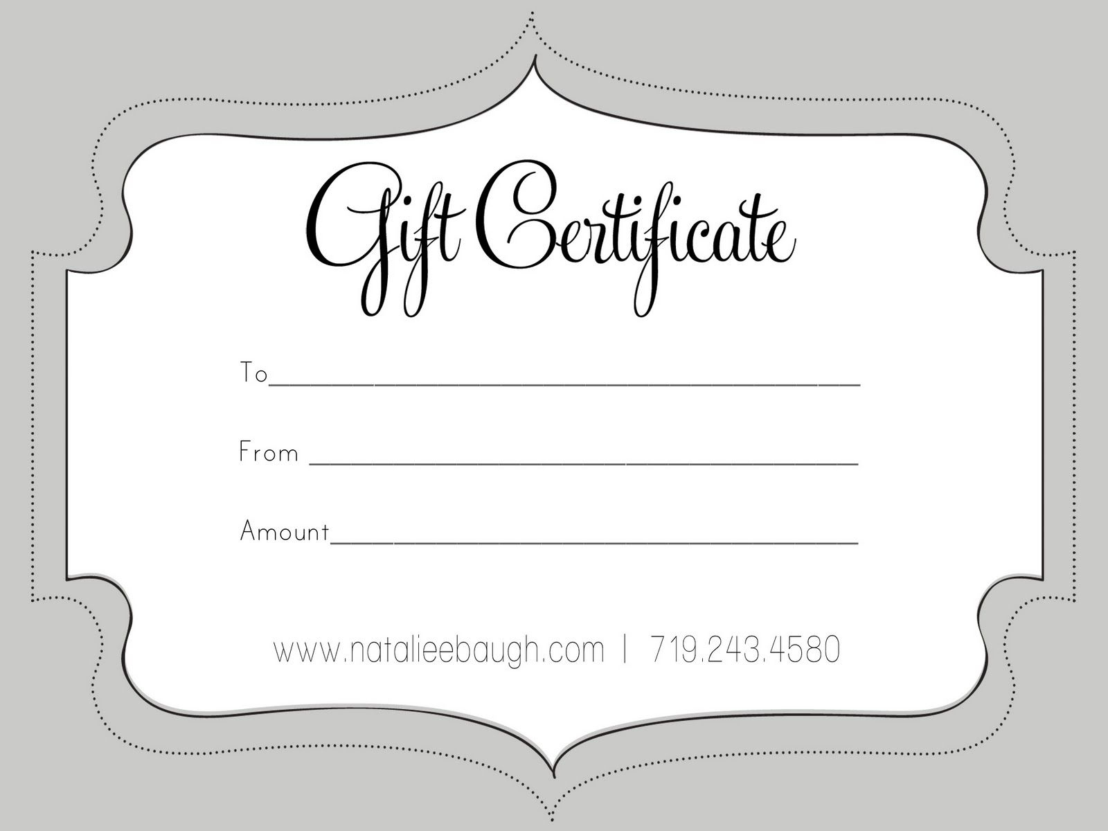 A Cute Looking Gift Certificate | S P A | Pinterest | Free Gift - Free Printable Gift Certificates For Hair Salon