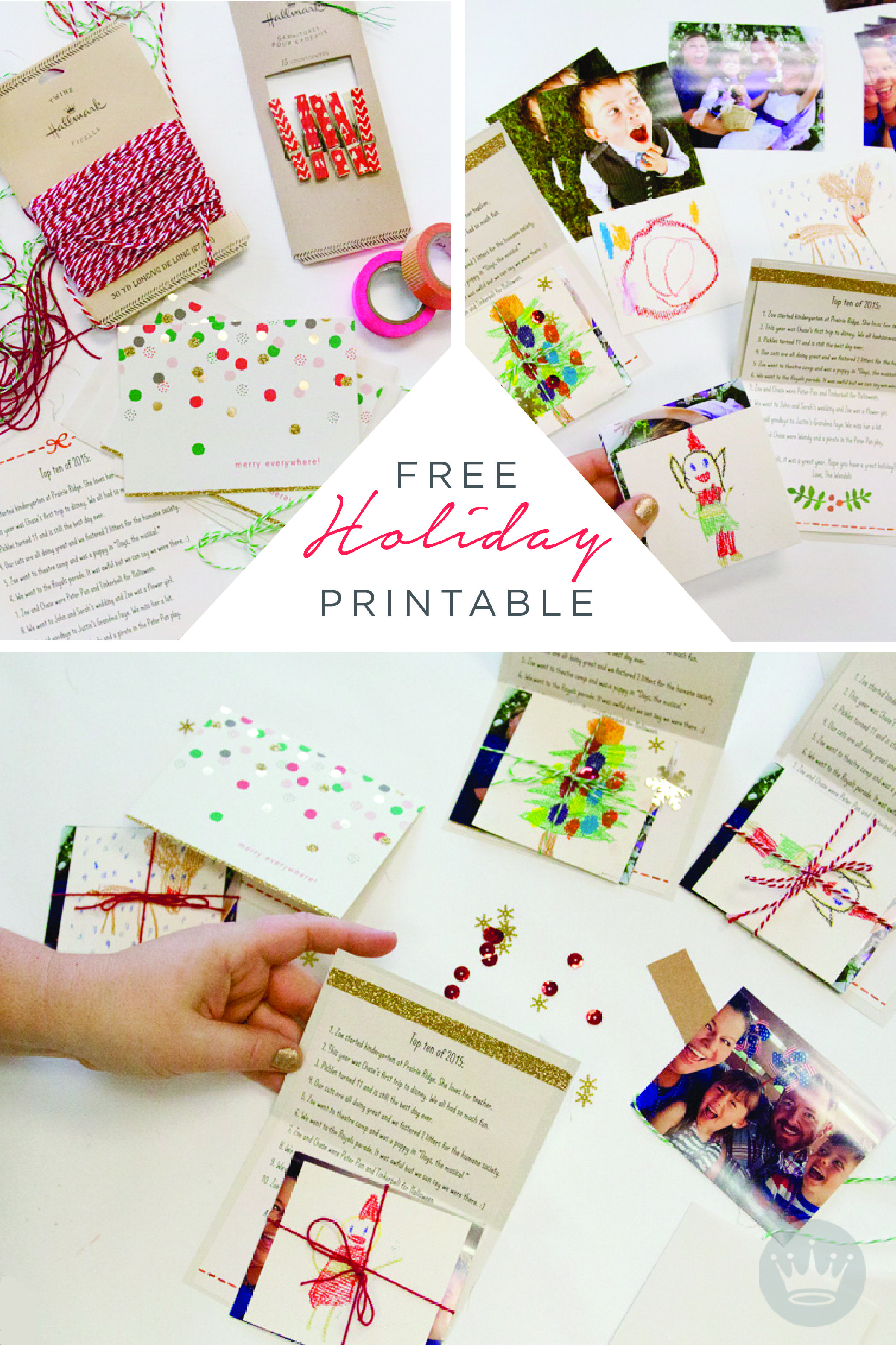 A Free Holiday Letter Printable To Dress Up Your Card-Sending | Home - Free Hallmark Christmas Cards Printable