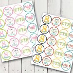 A Pocket Full Of Lds Prints: Ctr Cupcake Toppers   Free Diy Printable   Baptism Cupcake Toppers Printable Free