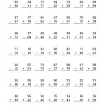 Addition And Subtraction Worksheets. Addition. Alistairtheoptimist   Free Printable Addition And Subtraction Worksheets