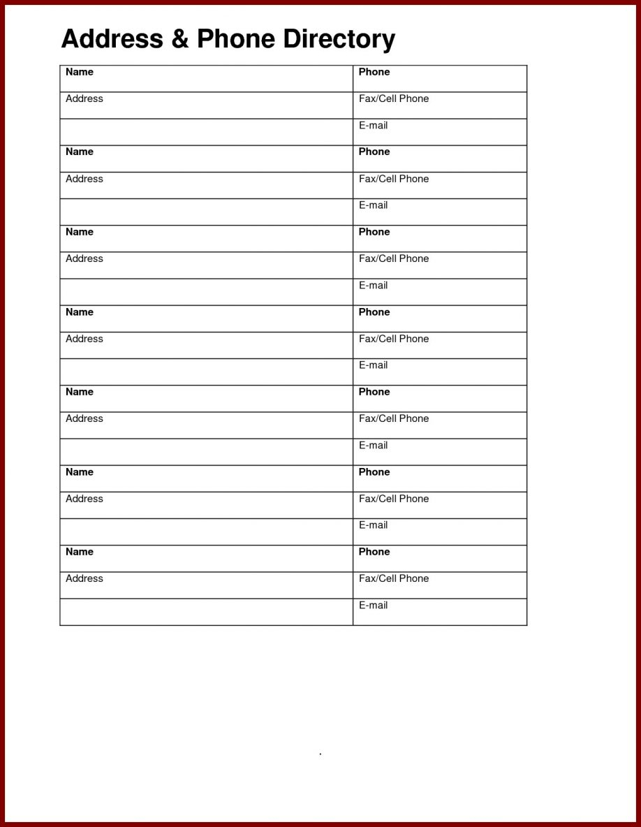 Address Book Printable Free Template Best Software A5 Business - Free Printable Address Book Software