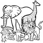 African Animals Coloring Page | Free Printable Coloring Pages   Free Coloring Pages Animals Printable