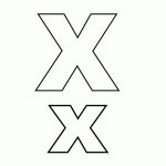 Alphabet Letter X Coloring Page   A Free English Coloring Printable   Free Printable Alphabet Coloring Pages