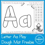 Alphabet Playdough Mat   Letter Aa   Your Therapy Source   Alphabet Playdough Mats Free Printable