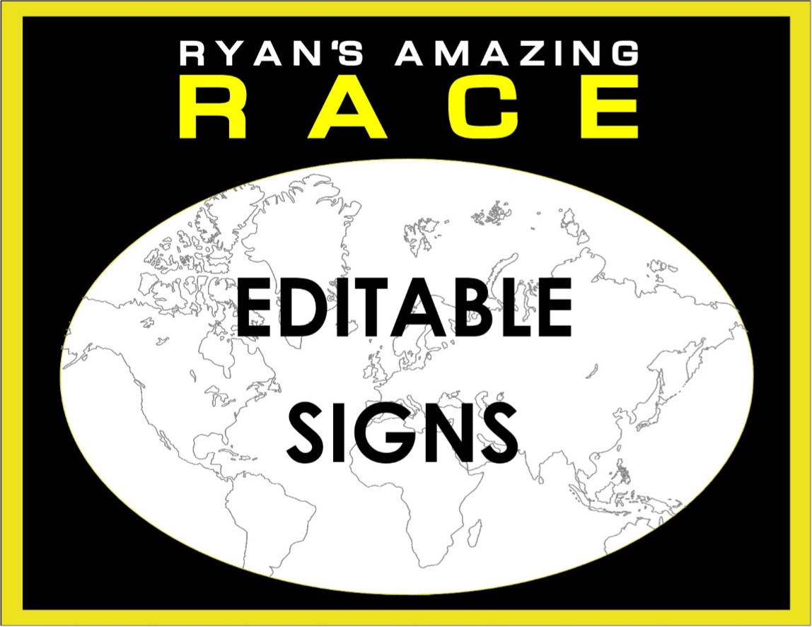 Amazing Race Party Supplies And Invitations! - Free Printable Amazing Race Invitations
