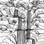 Amazon Rainforest Coloring Pages For Kids | Free Download Coloring   Free Printable Waterfall Coloring Pages
