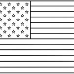 American Flag Coloring Pages Printable   Free Printable American Flag Coloring Page