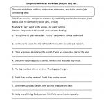 And, Or, And But Compound Sentences Worksheet | Capitalization   Free Printable Worksheets On Simple Compound And Complex Sentences