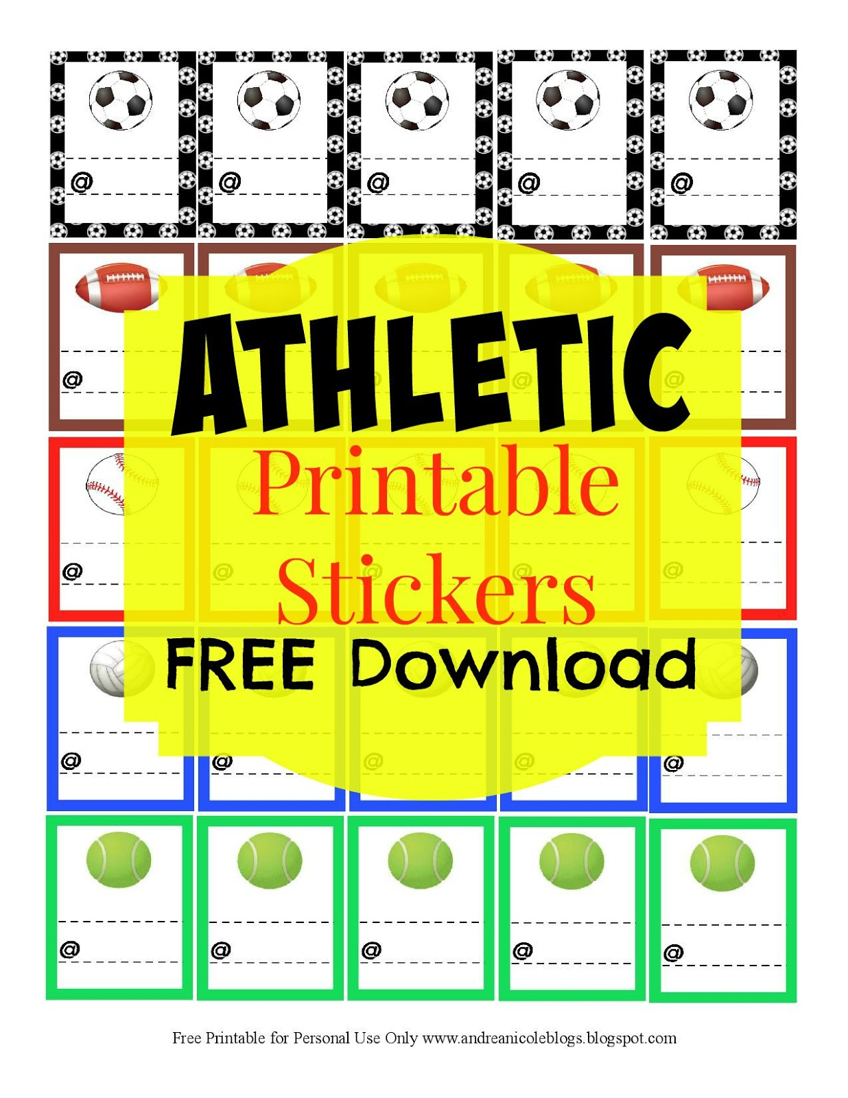 Andrea Nicole: *free Printable Athletic Practice/games Tracker For - Free Printable Sports Posters