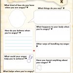 Anger Map Kids Worksheet Free Printable | Tools For Therapy X   Free Printable Anger Management Activities