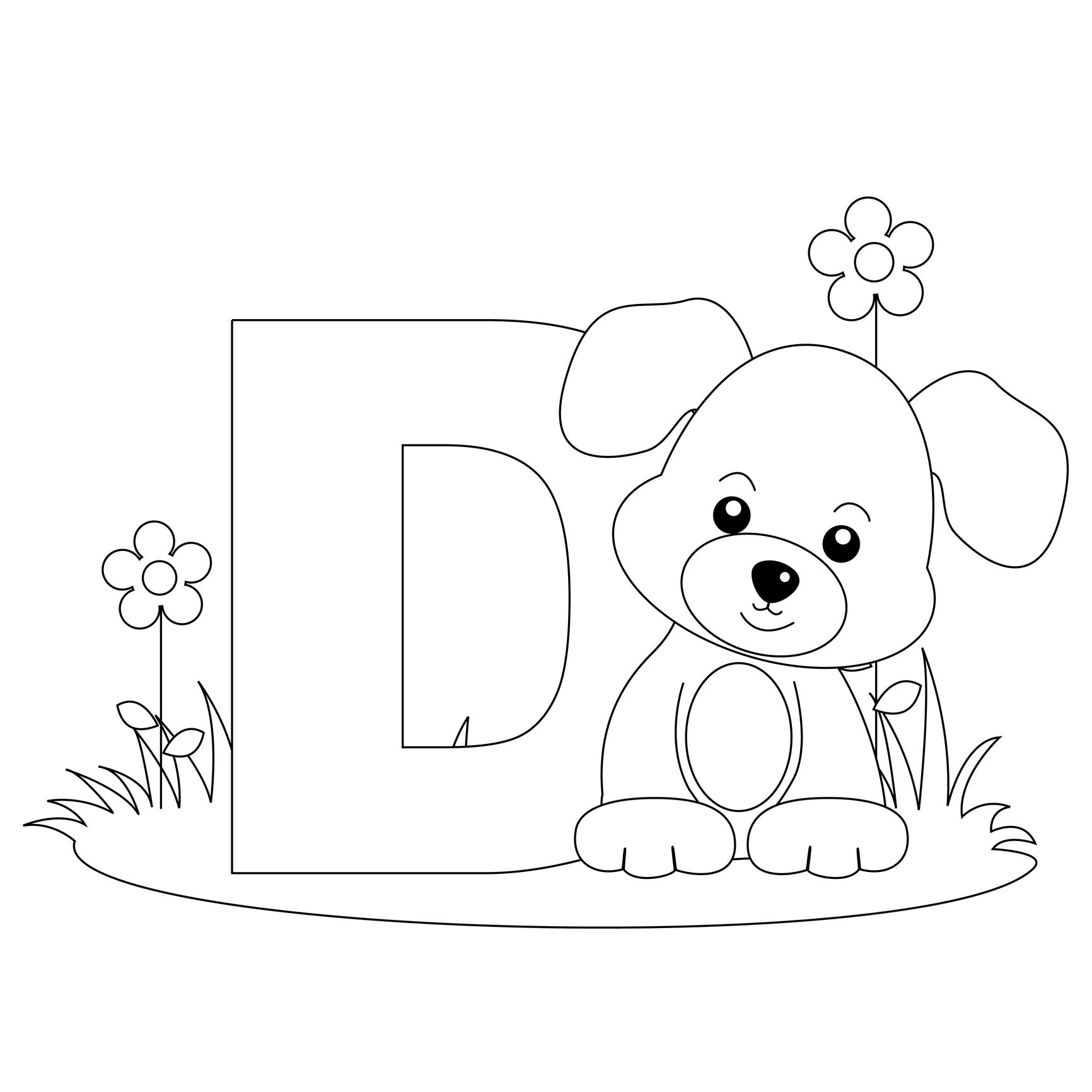 Animal Alphabet Letter D Is For Dog! Here&amp;#039;s A Simple | Alphabet - Free Printable Animal Alphabet Letters