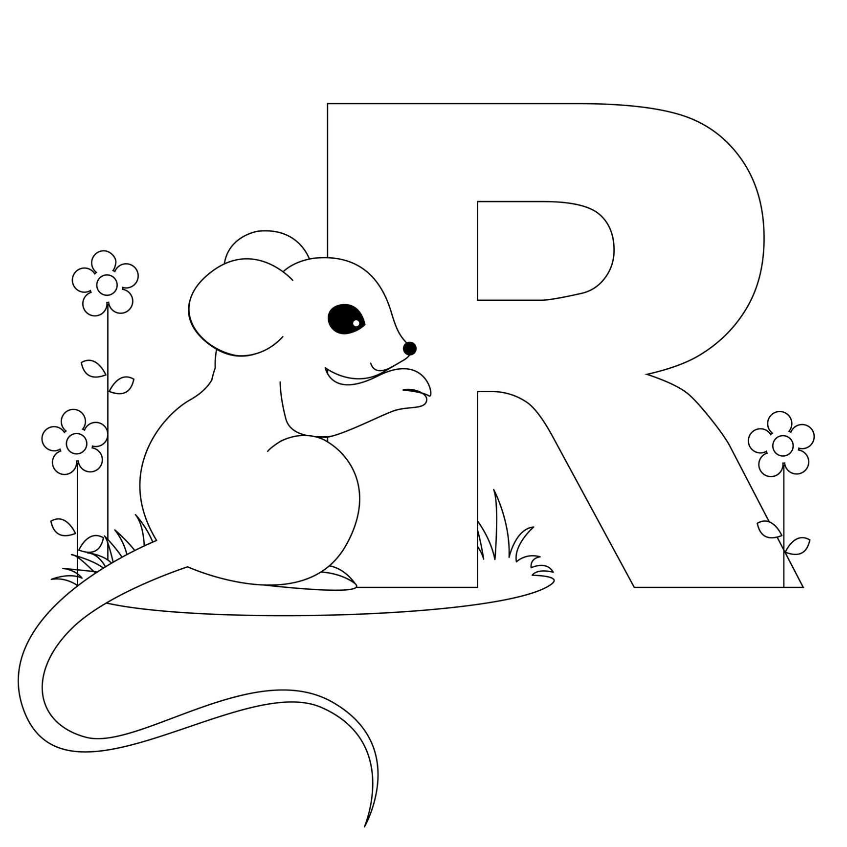 Animal Alphabet Letter R Is For Rat! | Alphabet Crafts..the Letter R - Free Printable Animal Alphabet Letters