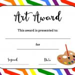 Art Award Certificate (Free Printable) | Art | Pinterest | Art   Free Printable Certificates And Awards