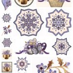 Artbyjean   Purple Wood Roses: Scrapbook Embellishments   Free Printable Scrapbook Decorations