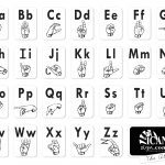 Asl Alphabet Chart   Printer Friendly | Classroom Makeover   Sign Language Flash Cards Free Printable