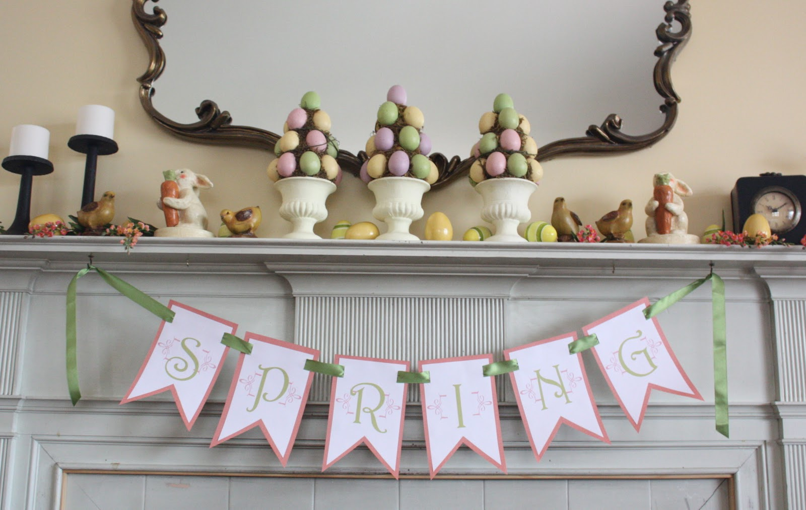 At Second Street: Spring Banner- Free Printable - Free Printable Spring Decorations