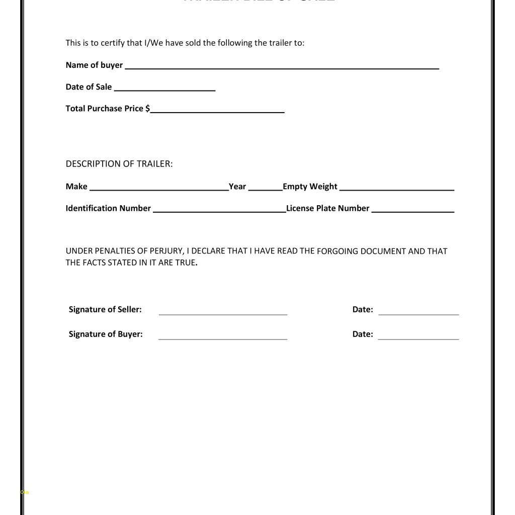 Auto Bill Of Sale Form – Bill Of Sale For A Vehicle Template - Free Printable Bill Of Sale For Car