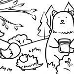 Autumn Animals Coloring Page | Free Printable Coloring Pages   Free Printable Autumn Coloring Sheets