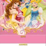 Awesome Free Printable Disney Princess Birthday Invitations Template   Free Printable Disney Stories
