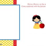 Awesome Free Printable Snow White Birthday Invitations | Bagvania   Snow White Invitations Free Printable