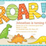 Awesome Free Template Free Printable Dinosaur Birthday Invitations   Free Printable Dinosaur Birthday Invitations