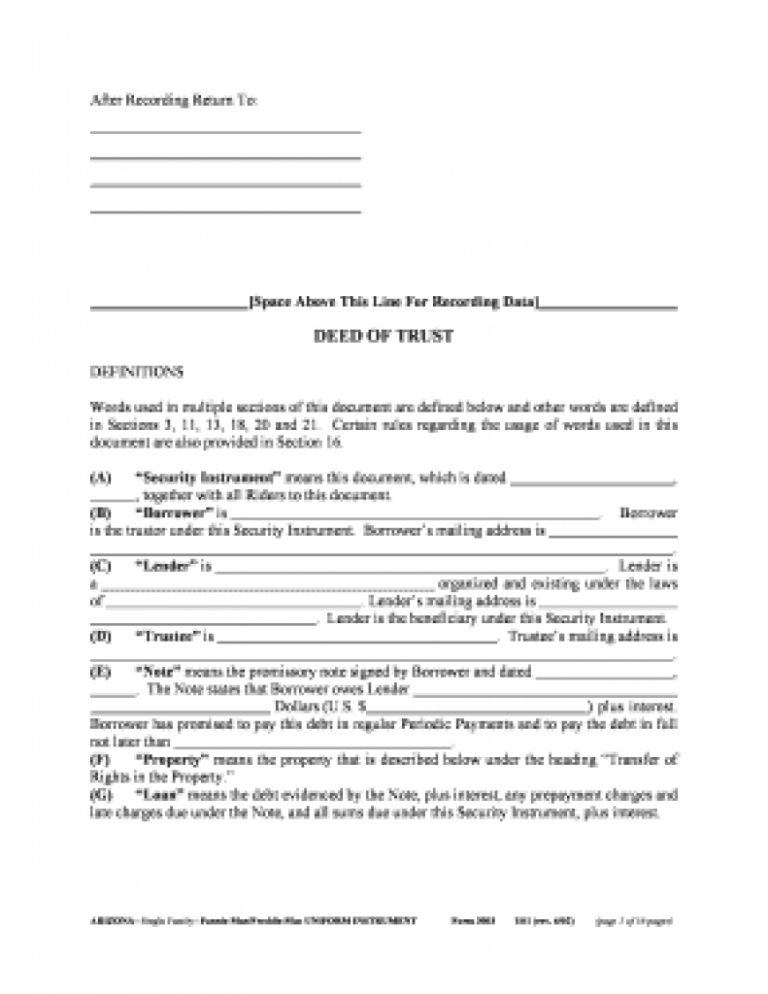 Az Beneficiary Deed Form - Ceriunicaasl For Free Printable - Free ...