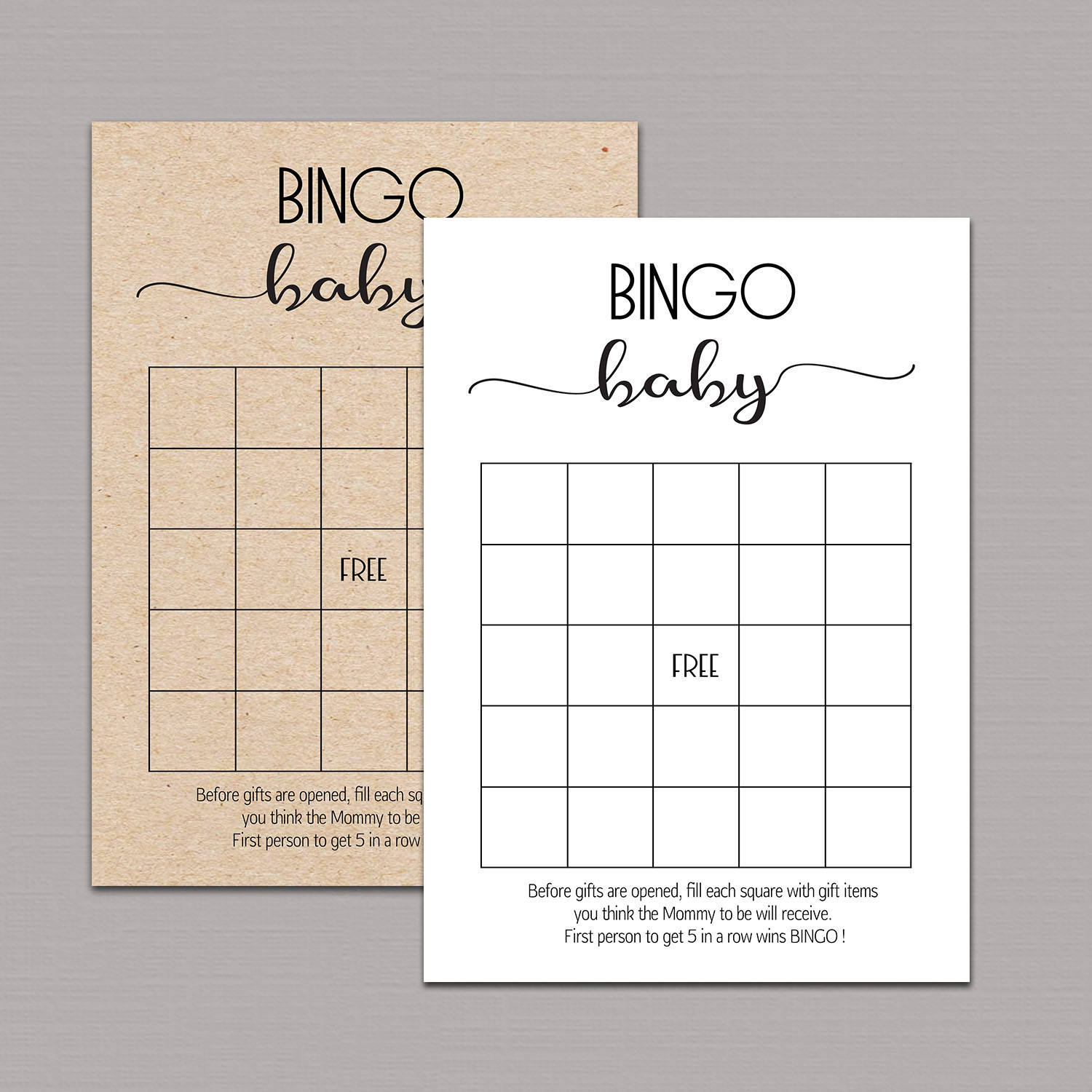 Baby Shower Bingo Cards Baby Shower Bingo Printable Baby | Etsy - 50 Free Printable Baby Bingo Cards