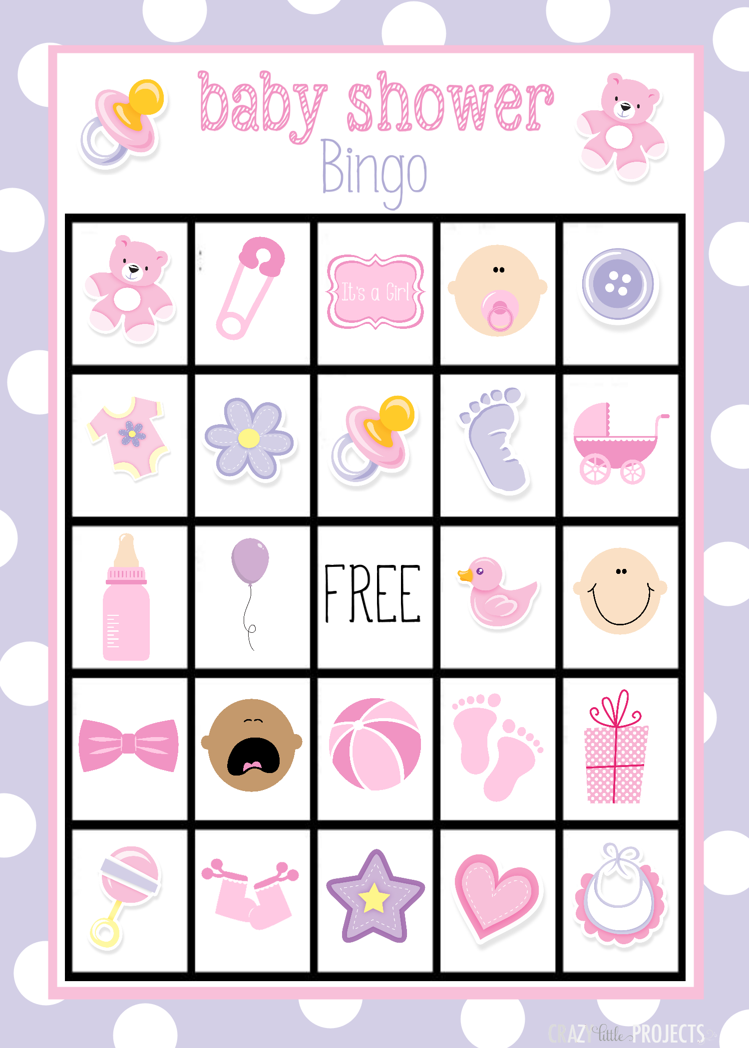 Baby Shower Bingo Cards - Printable Baby Shower Bingo Games Free