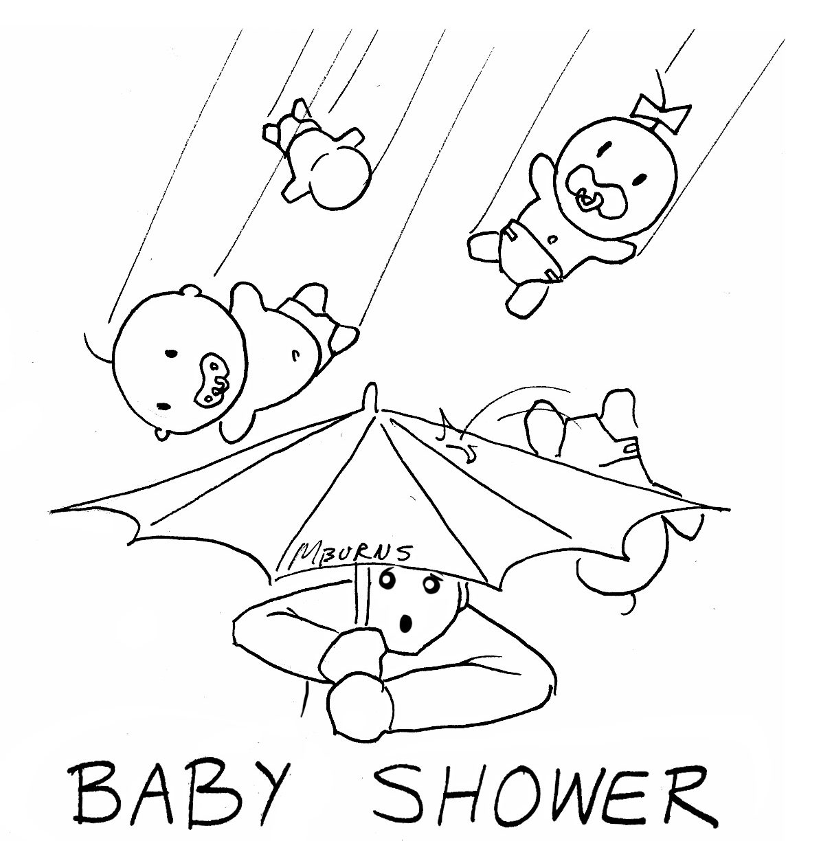 Baby Shower Coloring Pages - Free Printable Baby Shower Coloring Pages