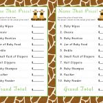 Baby Shower. Games For A Baby Shower: Baby Shower That Price Game   Free Printable Baby Shower Games For Twins