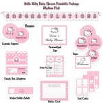 Baby Shower Invitation Template Hello Kitty Baby Shower Invitations   Free Printable Hello Kitty Baby Shower Invitations