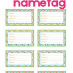 Back To School Backpack Name Tag | Free Printable | School Backpacks   Free Printable Name Tags For Teachers