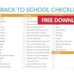 Back To School Checklist Free Printable   Bright Star Kids   Free Printable Textbooks