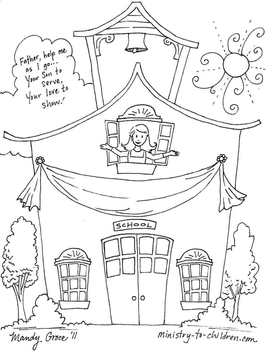 Back To School Coloring Pages - Back To School Free Printable Coloring Pages