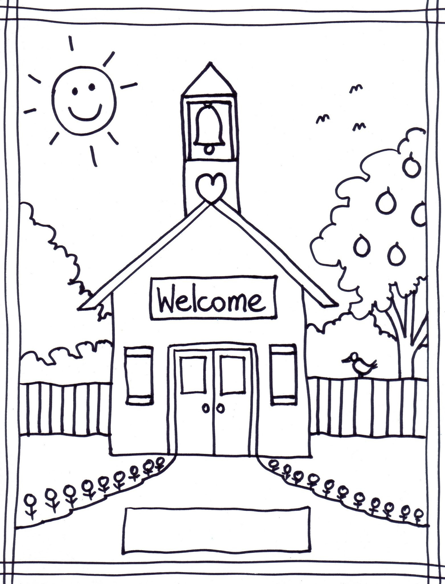 Back To School Coloring Pages Free Printables Image 22 … | Classroom - Free Printable Coloring Sheets For Back To School