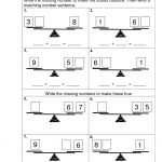 Balance Scale Worksheets For Children | Kids Worksheets Printable   Free Printable Maths Worksheets Ks1